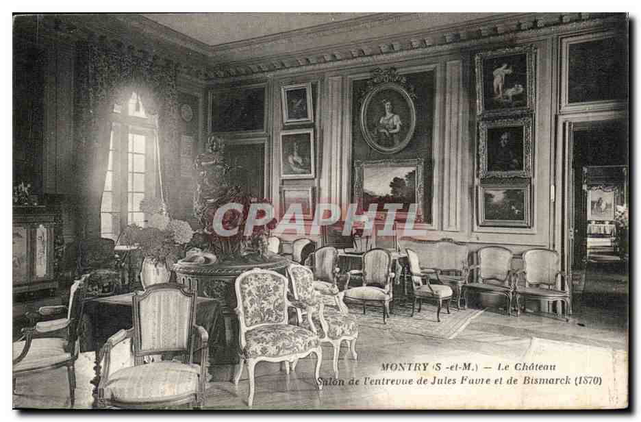 Montrouge (S.-et-M.) — Le Château, Salon de l'entrevue de Jules Favre et de Bismarck (1870)