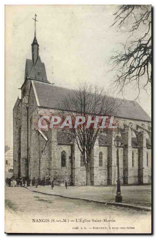 Nangis - L'Eglise Saint Martin - CPA 