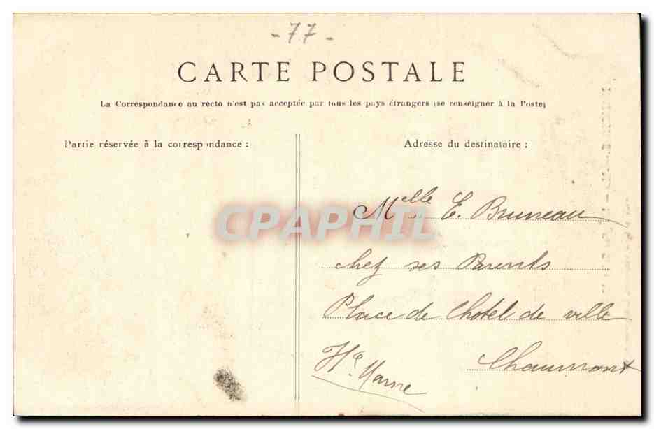Nangis - L'Eglise Saint Martin - CPA  — Back