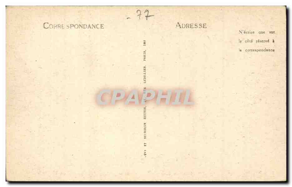 Meaux - Vue sur la Marne et le Moulin Pommier - CPA  — Rückseite