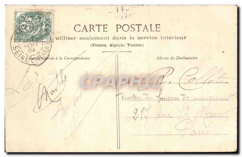 Puisseaux - L'Abside de l'église Saint-Mathurin - A. Marguillier, Rue Blanchard, Puisseaux (Loiret) — Reverso
