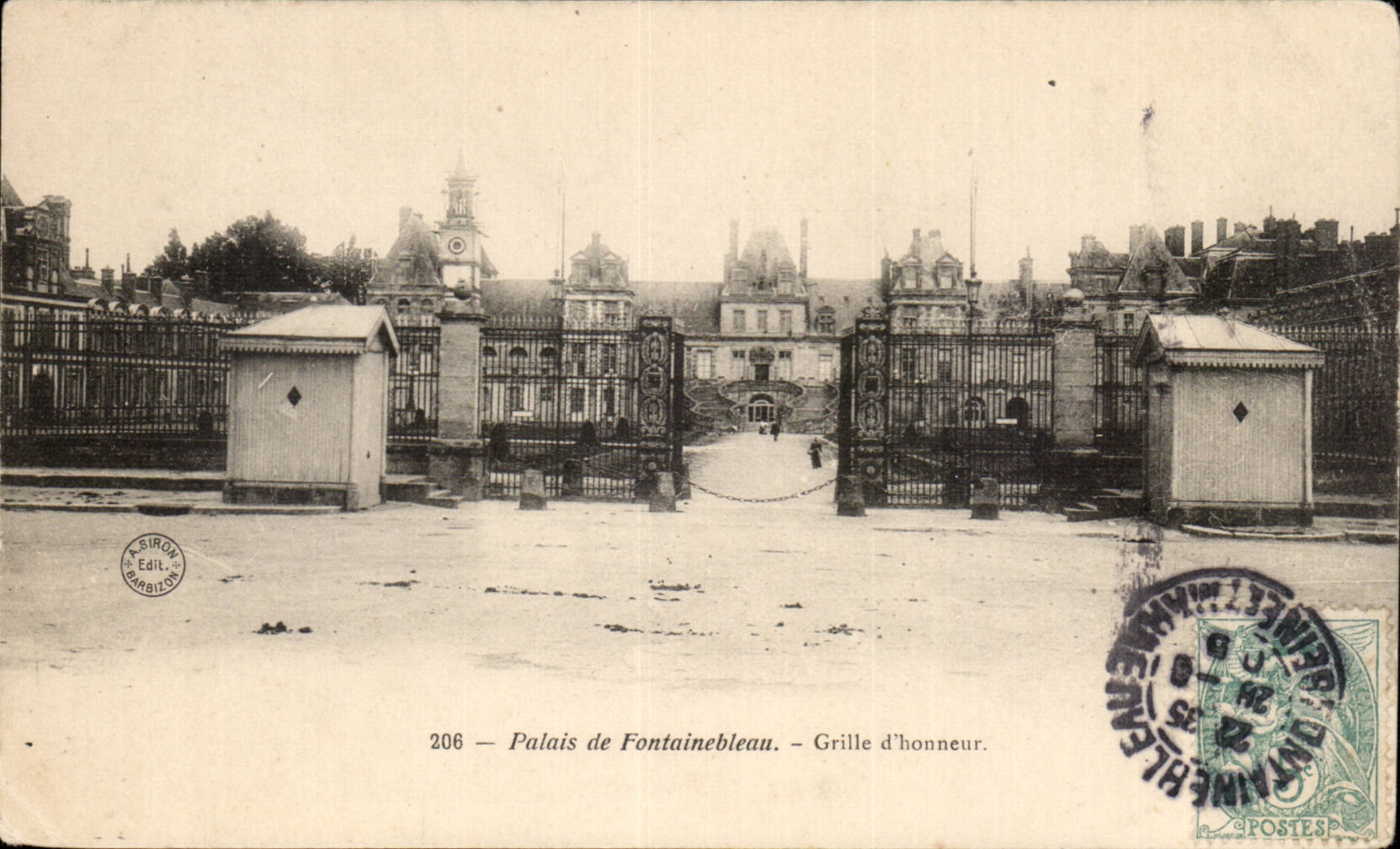 Palacio de Fontainebleau — Reja de honor — A. Sirok, editorial n°206