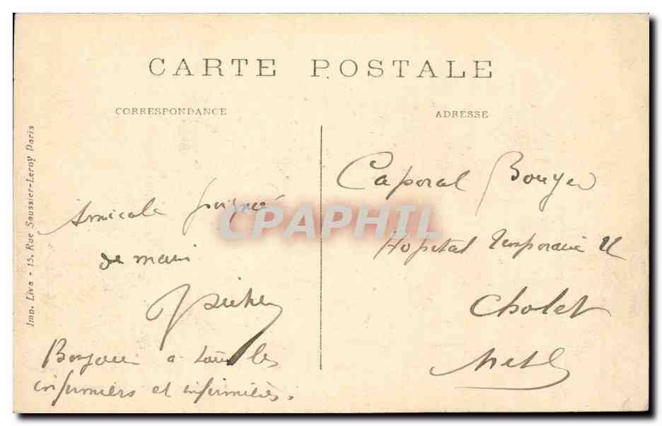 Provins — La Tour de César (XIIe siècle) — Mauris, libraire, 44 Rue Hugues-le-Grand, Provins — Verso