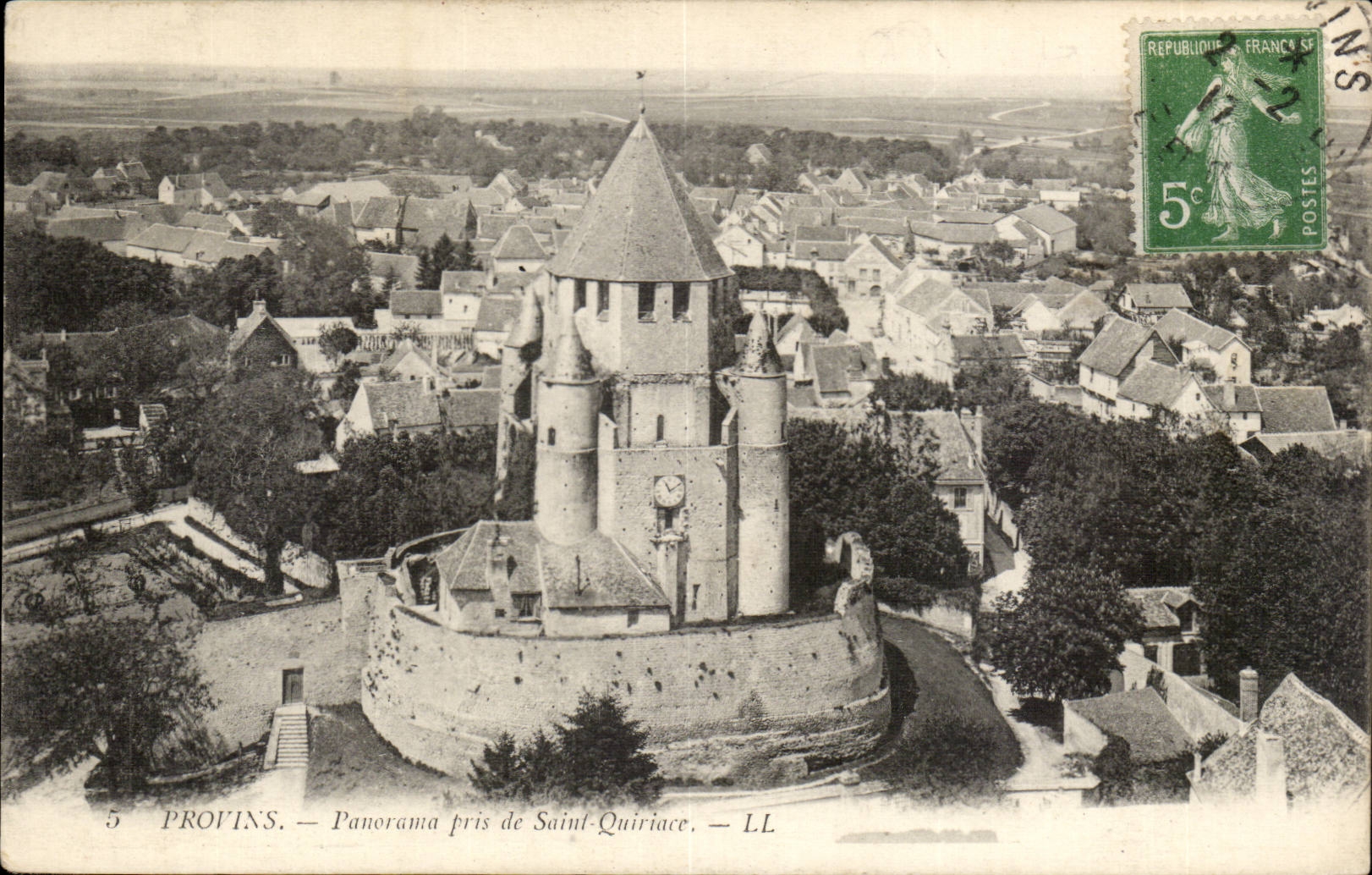 Provins — Panorama pris de Saint-Quiriace — LL