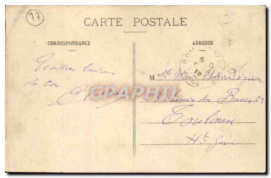 Provins - Le Palais de Justice — Éditeur Lescadrille, n°38 — Verso
