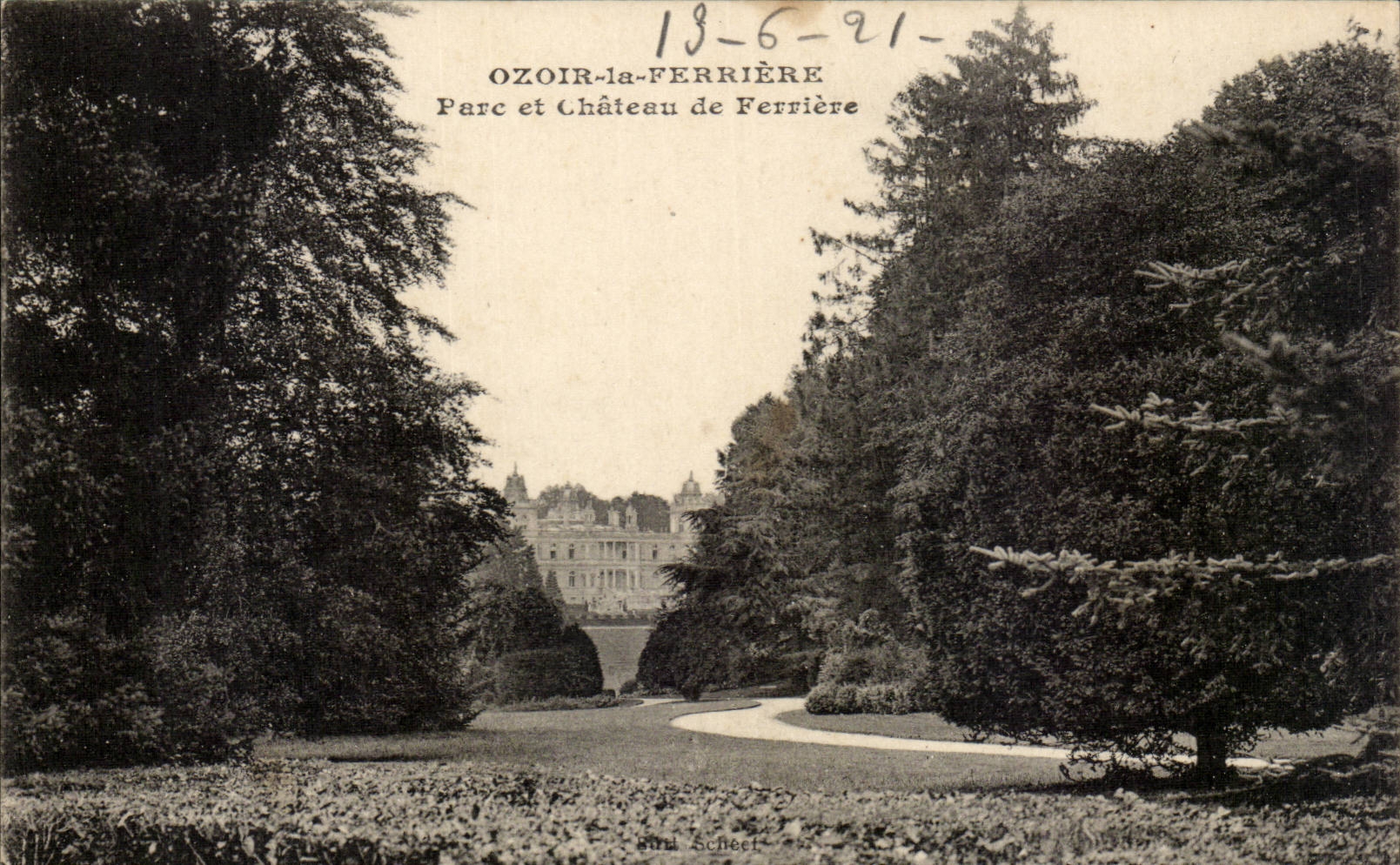 Ozoir-la-Ferrière — Parc et Château de Ferrière — Éditeur Scheer