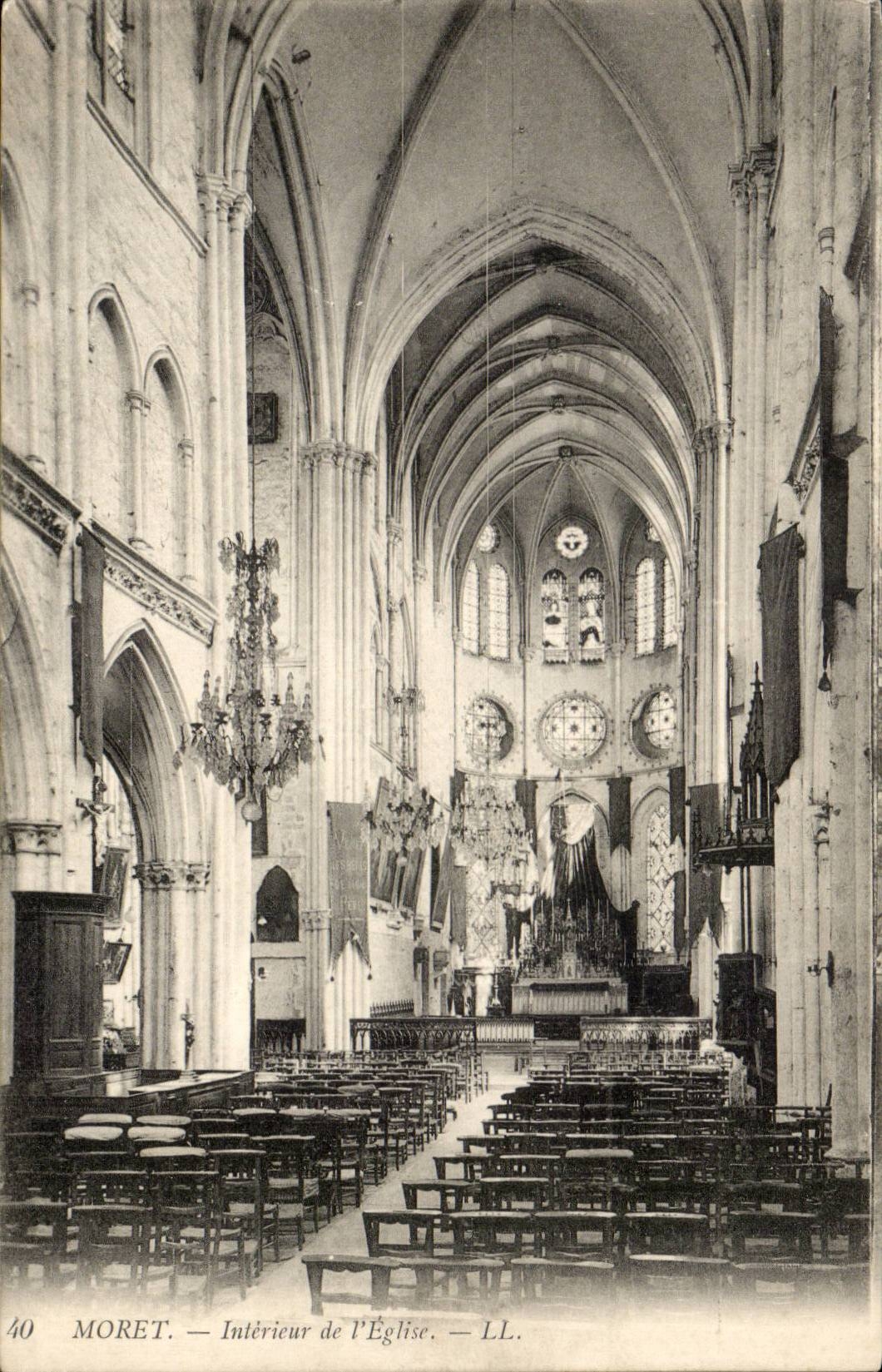 Moret — Intérieur de l'Église — LL.