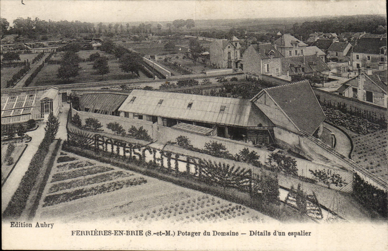 Ferrières-en-Brie (S.-et-M.) — Potager du Domaine — Détails d'un espalier