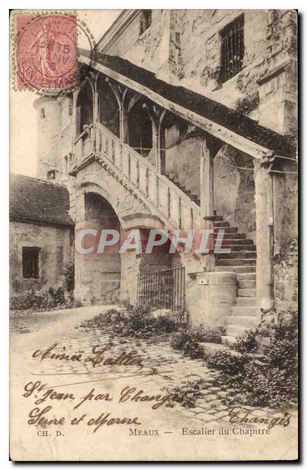 Meaux CPA Escalier du chapitre