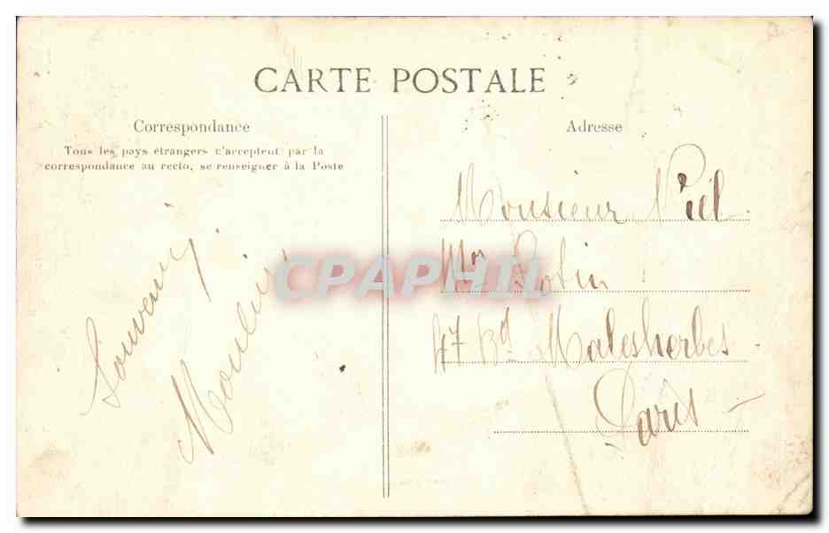 MELUN — Pont de l'ancien Châtelet — Éditeur : P. Boucher, n° 339 — Verso