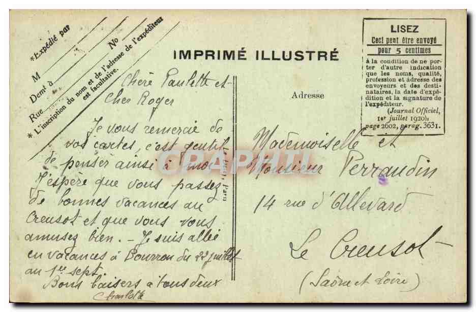 Melun - Pont aux Mouthes - CPA  — Rückseite