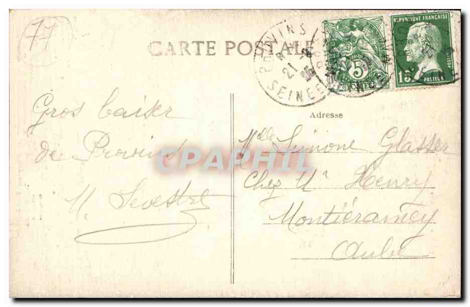 Tour de la Fortification de Provins — 15. Provins (Fortifications) — éditeur non identifié — Verso