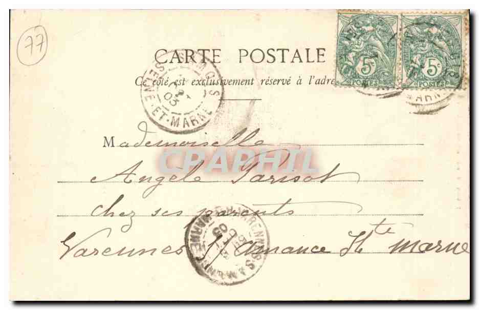 Samois sur Seine - La Tour de L'Observatoire - CPA  — Rückseite