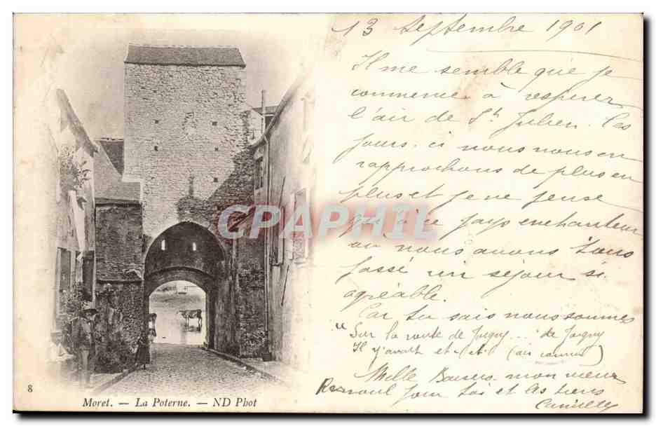 Moret - La Poterne- CPA 