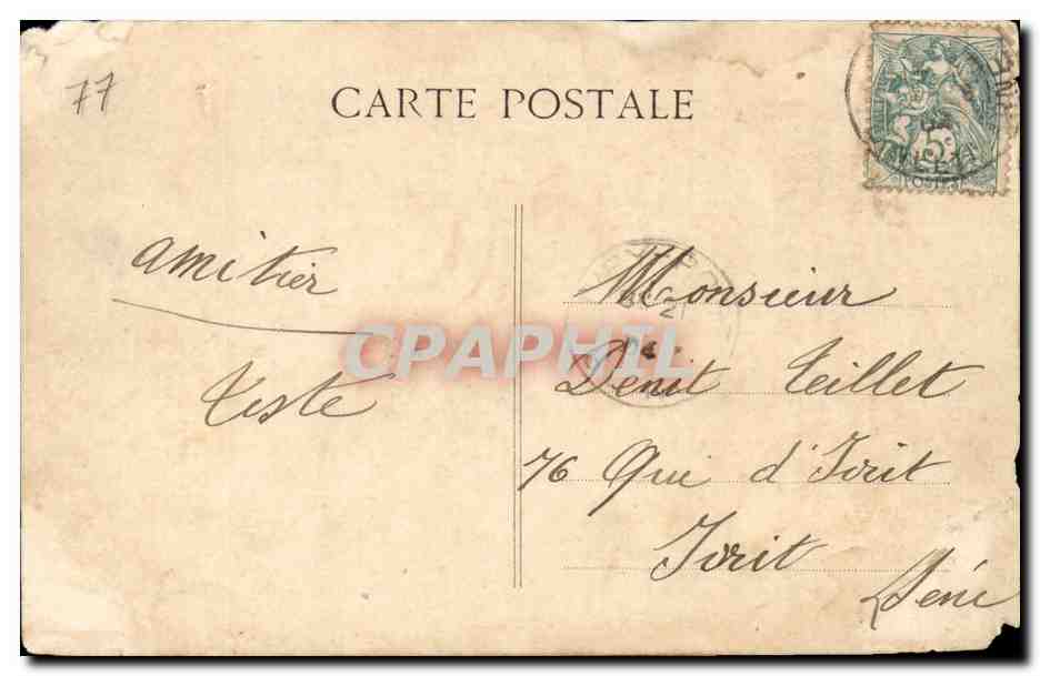 Meaux - L'Hotel de Ville - CPA  — Rückseite