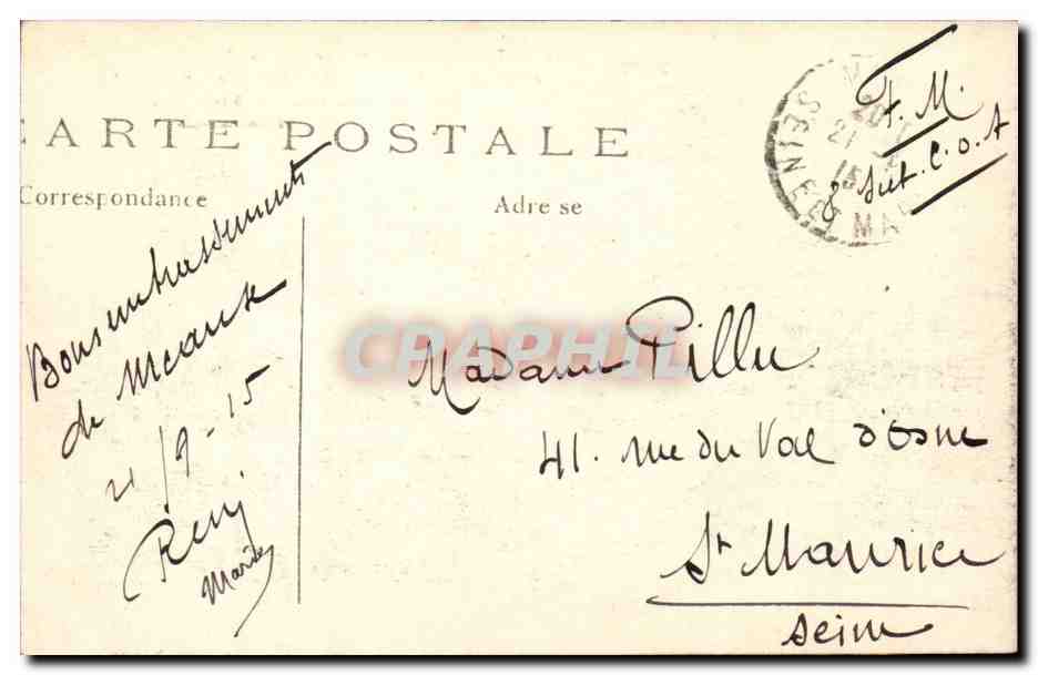 Pont des Moulins à Meaux — détruit le 5 septembre 1914 — Phot-Express — Reverso