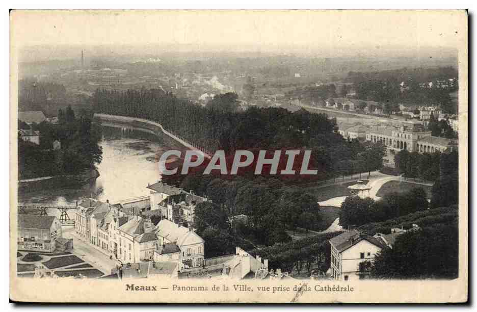 Meaux - Panorama de la Vile vue prise de la Cathedrale - - CPA 