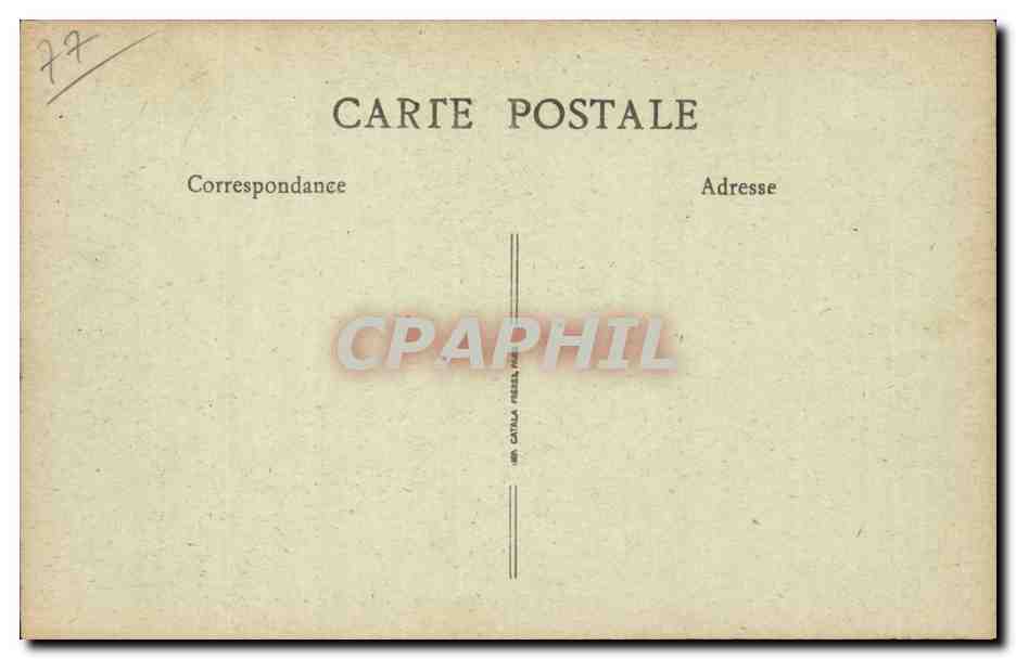 Crecy en Brie - Interieur de L'Eglise - CPA  — Rückseite