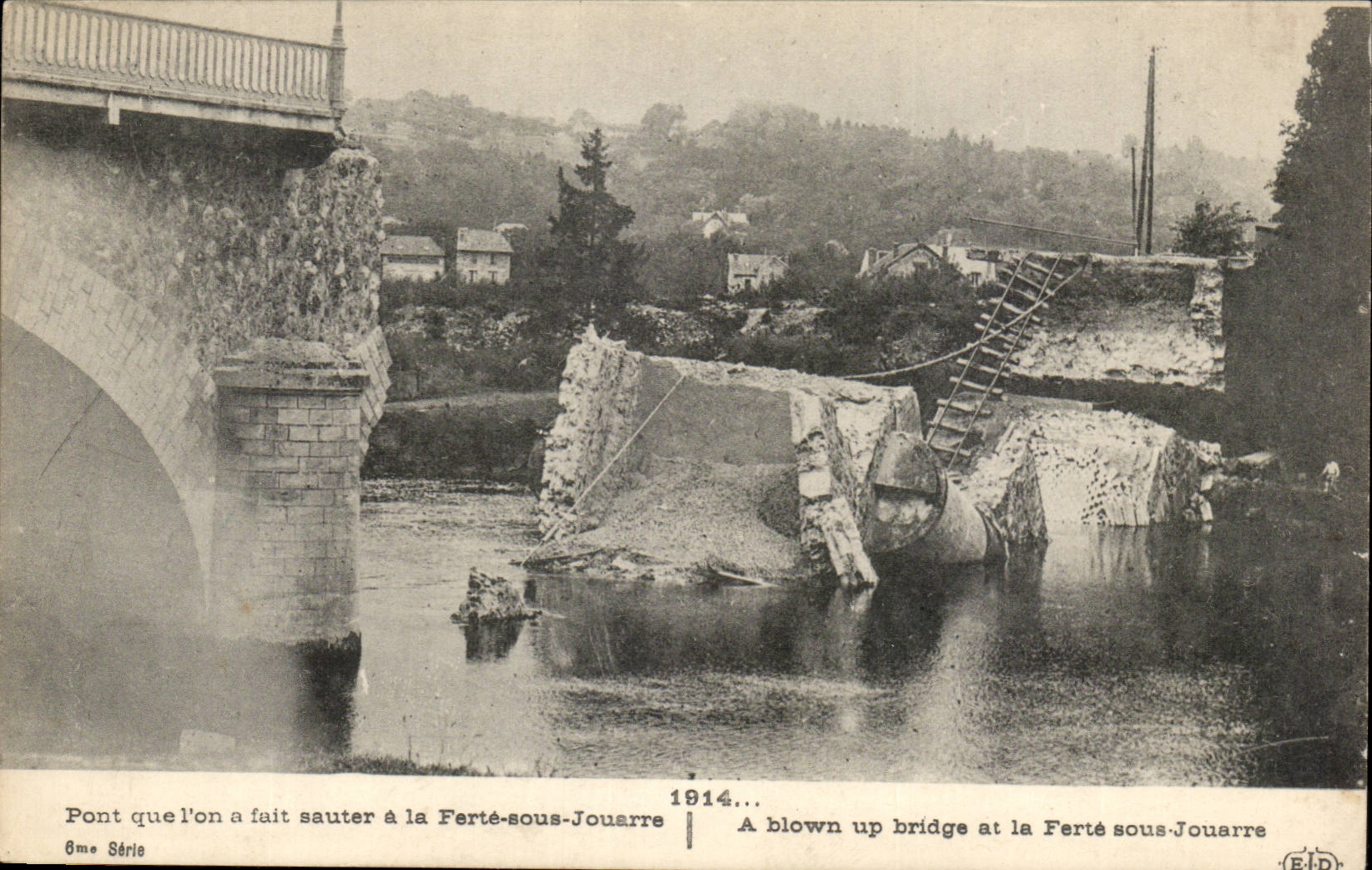 Ferte sous Jouarre - Pont que l'on a fait sauter - CPA 