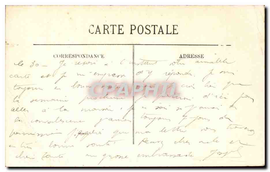 Fontainebleau — La Rue Grande — LL. — Editore LL, n° 375 — Verso