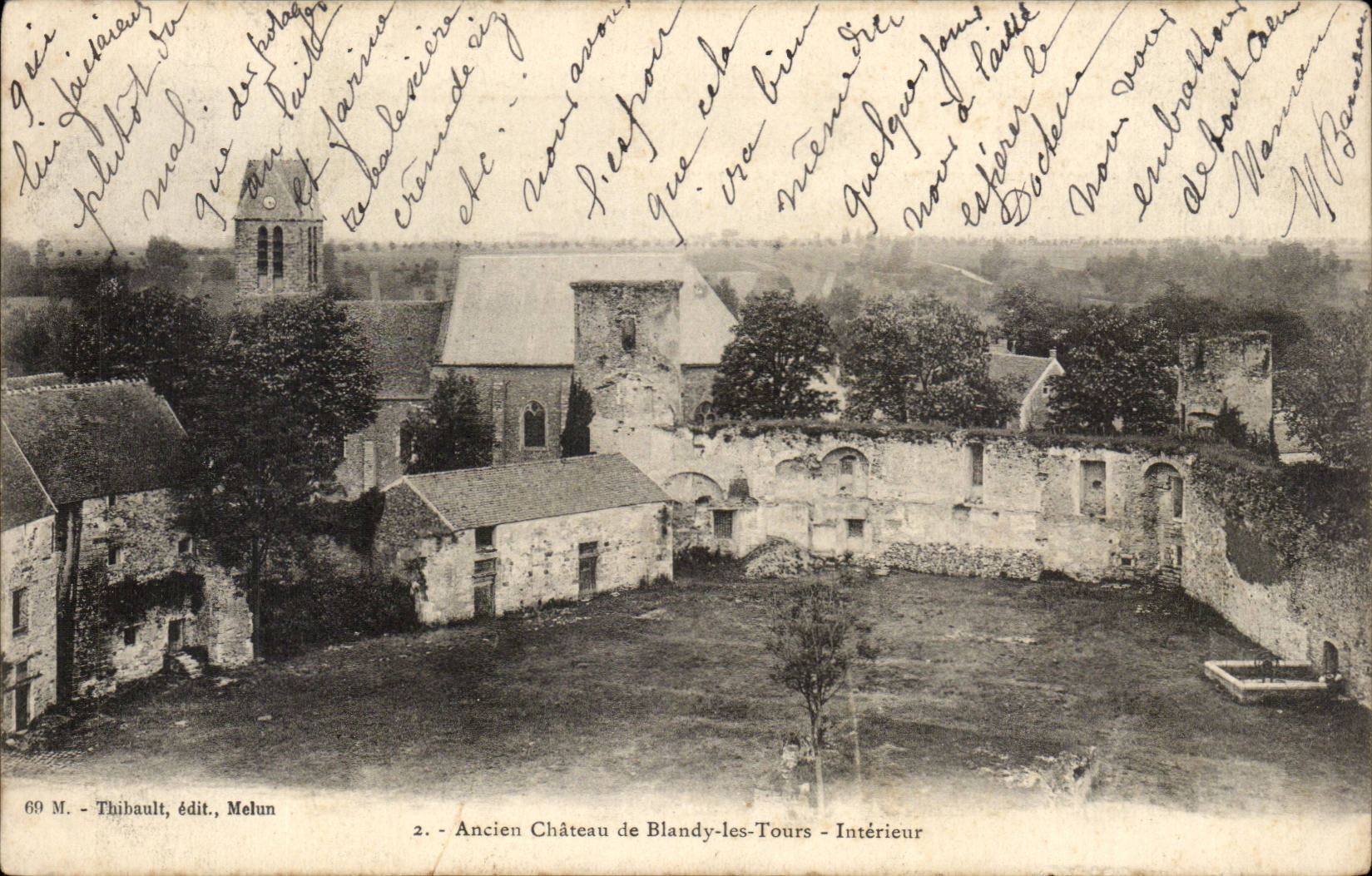 Blandy les Tours - Ancien Chateau Interieur - CPA 