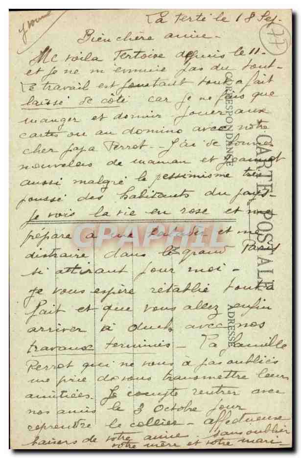 La Ferte Gaucher - Le calvaire Croisement des Routes - Nationale et Departementale - CPA  — Back