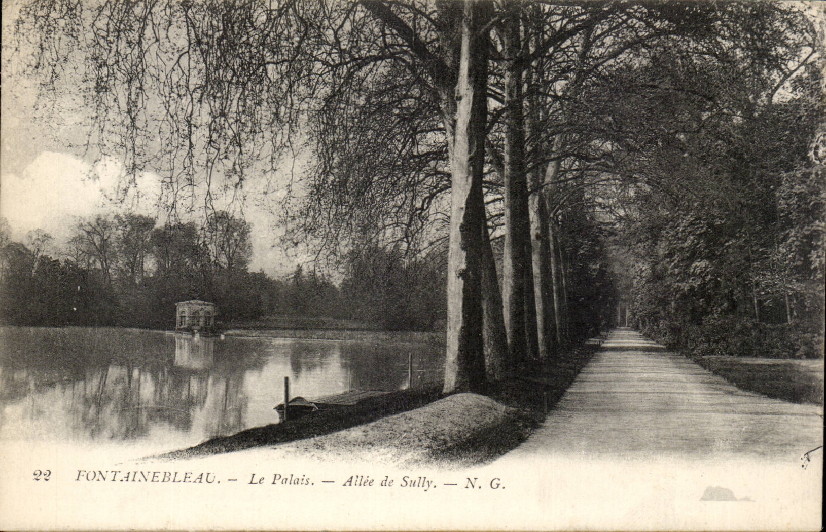 Fontainebleau — Il Palazzo — Allée de Sully — N. G.