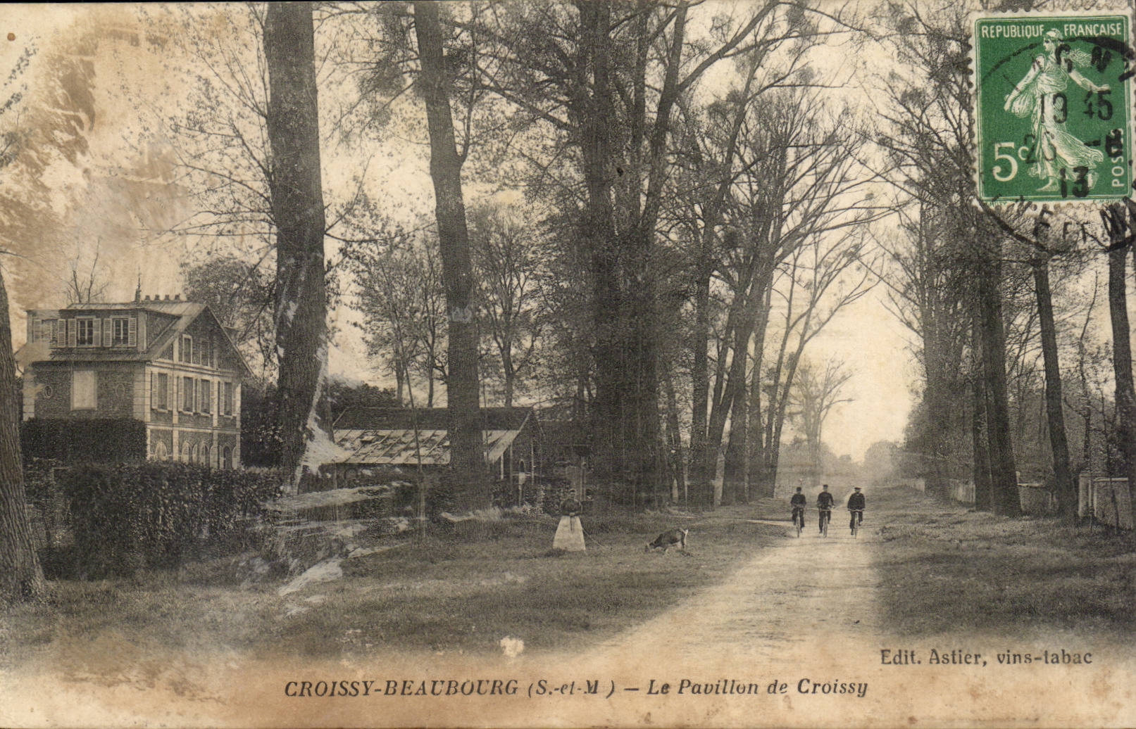 CROISSY-BEAUBOURG (S.-et-M) — Le Pavillon de Croissy — Edit. Astier, vins-tabac