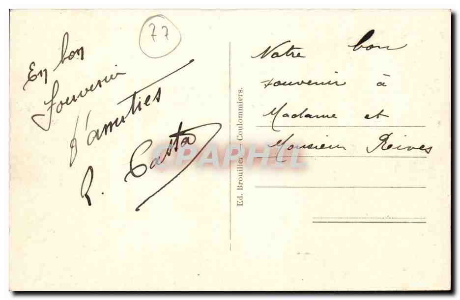 Coulommiers CPA Vue sur le Morin — Rückseite