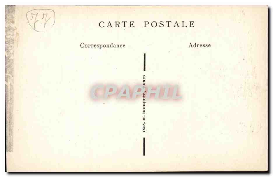 Old Barbizon — Stevenson House 1876-1880 — Imp. H. Bouquet, Paris — Reverso