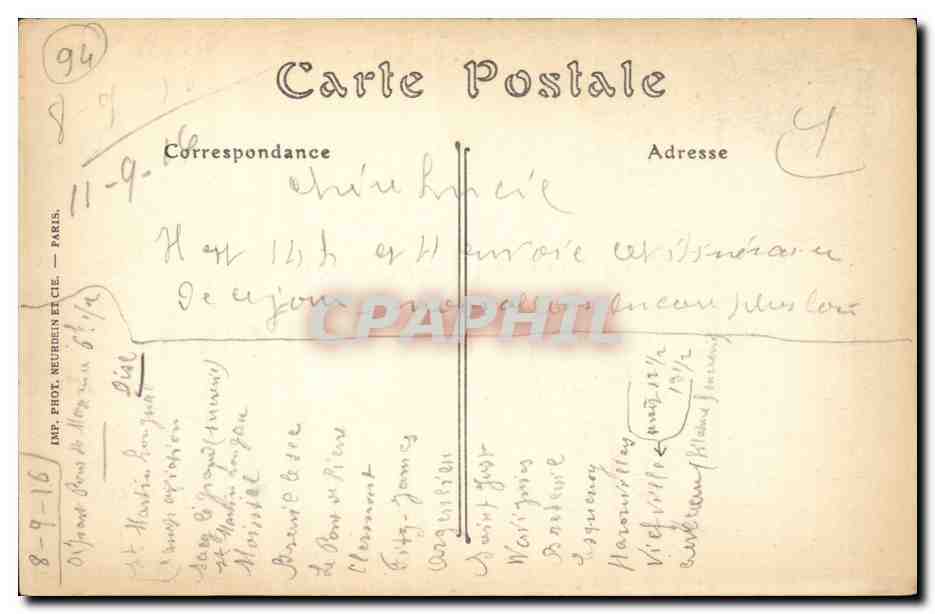 Ferté-sous-Jouarre — Château de l'Île — Bataille de la Marne (8 et 9 septembre 1914) — Edition Culmann — Reverso