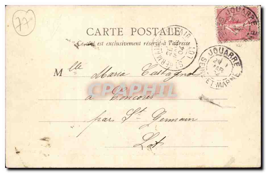 Environs de Meaux — CONDÉ — Aqueduc du Canal de Chalifert — B. F., PARIS — Verso