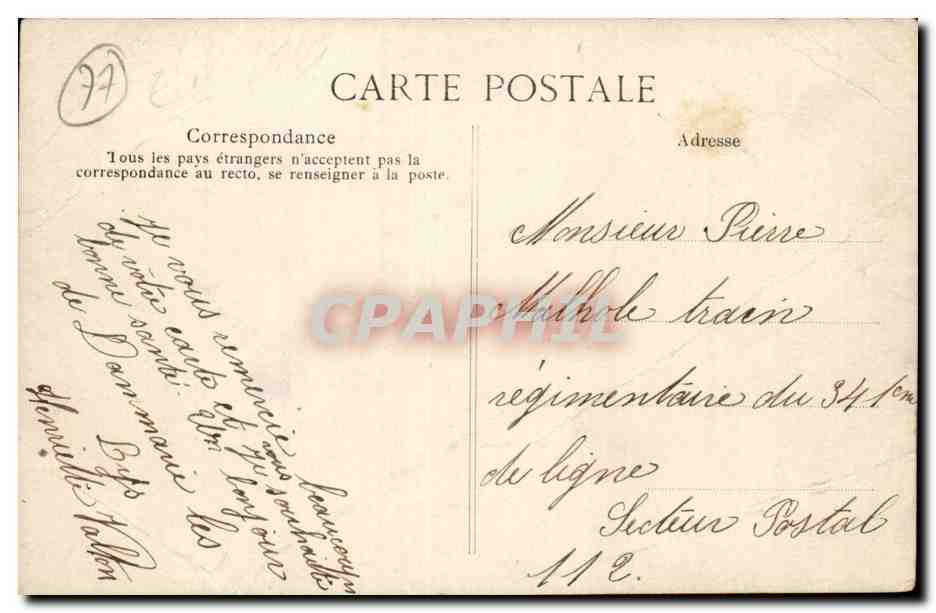 Dammarie les Lys CPA La Bombonnerie — Rückseite