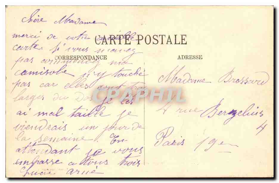 Guerre de 1914 CPA Arrivee de troupes canadiennes (canada canadian forces) (militaria) — Rückseite