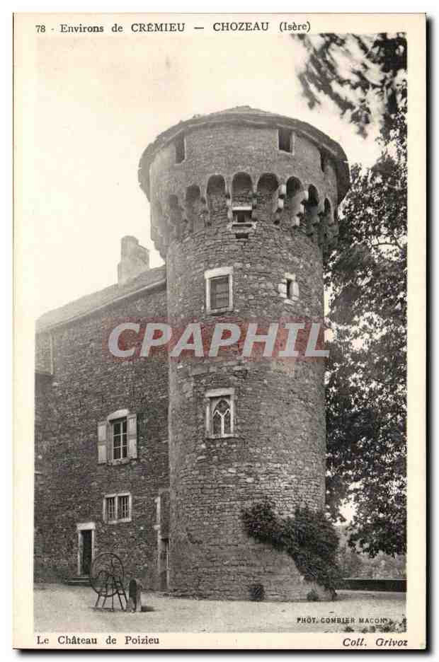 Cremieu CPA Le chateau de Poizieu Chozeau