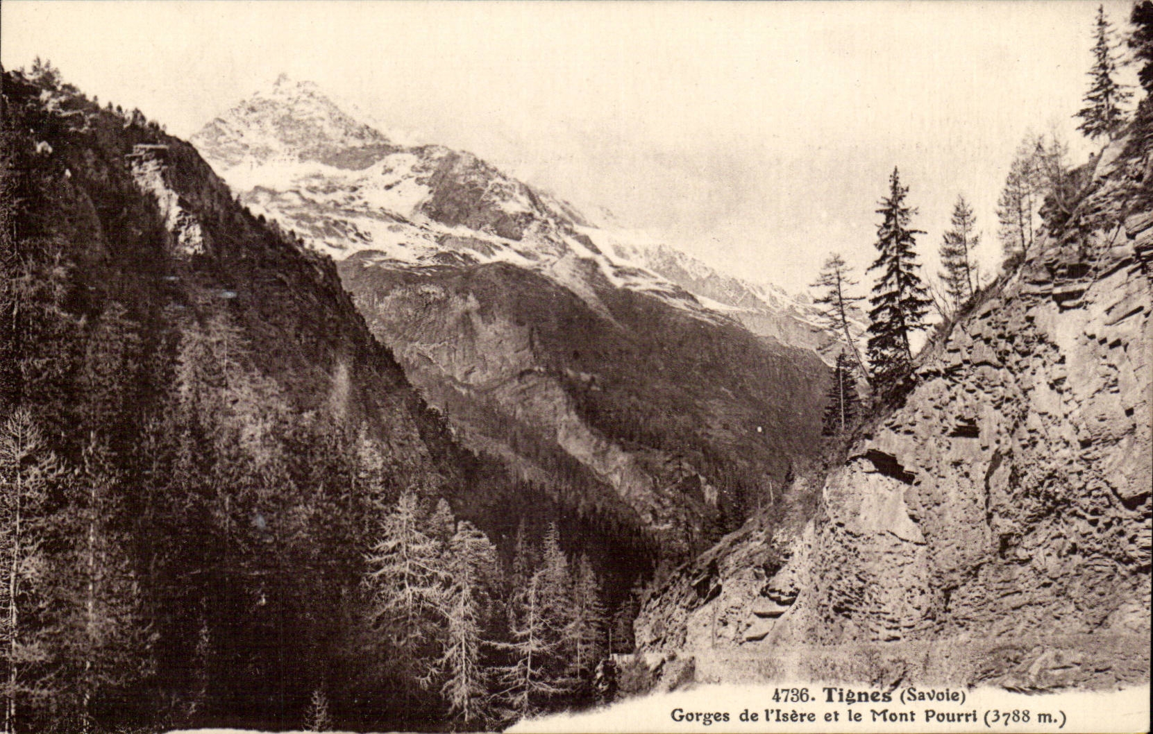 Tignes CPA Gorges de l'Isere et le Mont pourroi (3788m)