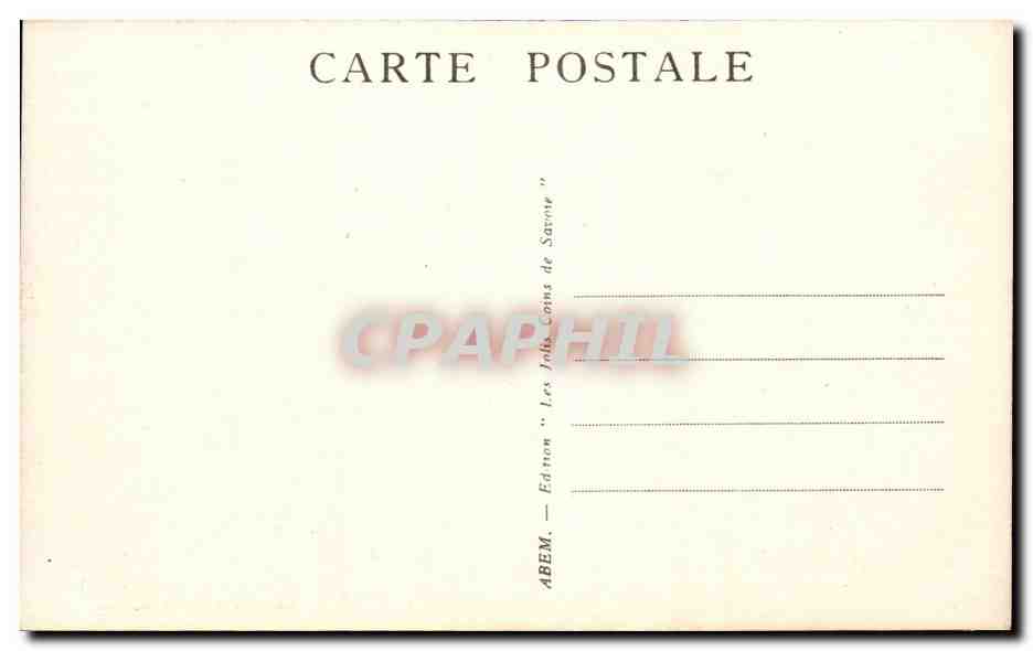 La Giettaz CPA Le torrent L'arondine — Rückseite