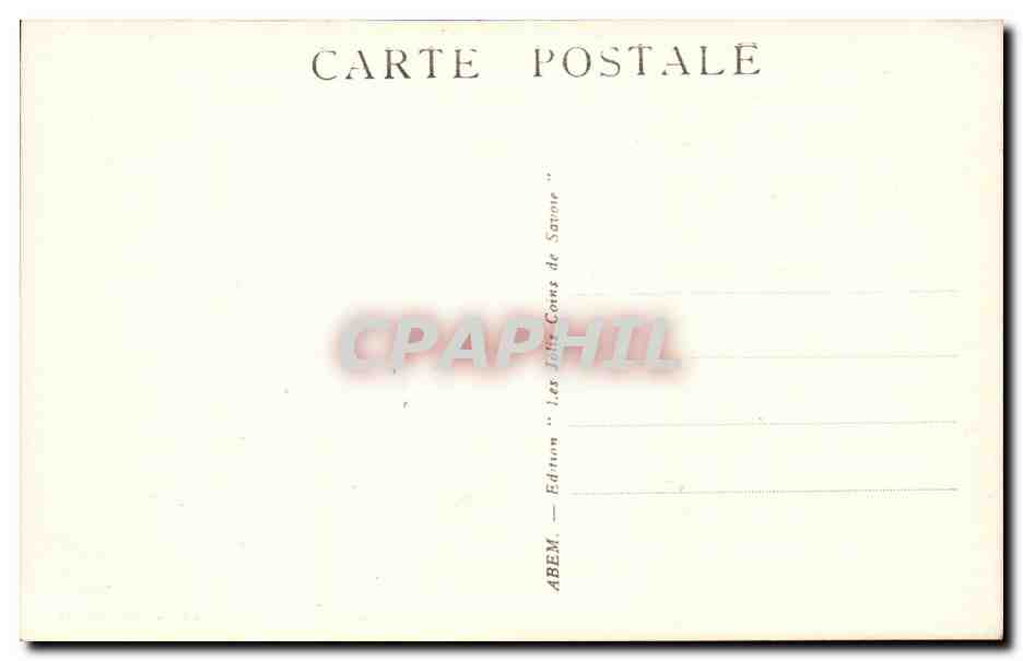 La Giettaz CPA La vallee de l'arondine Massif et porte des Aravis — Rückseite
