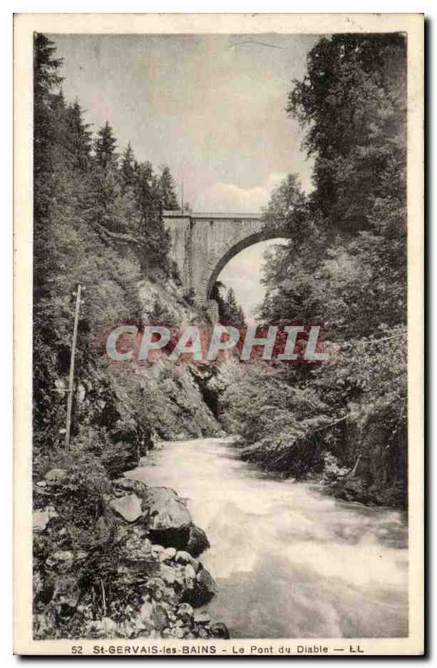 St GErvais les Bains CPA Le pont du diable