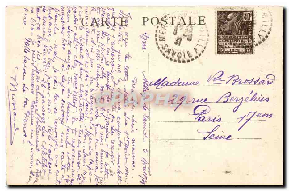 CPA Abbaye de Tamie Saint Pierre de Tarentaise fondateur de l'abbaye puis archeveque de Tarentaise — Rückseite