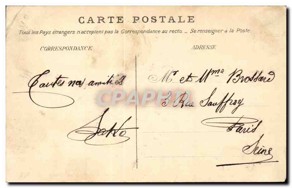 Montigny-sur-Loing — Vue sur le Loing et le Moulin — CPAPHIL 767 — Verso