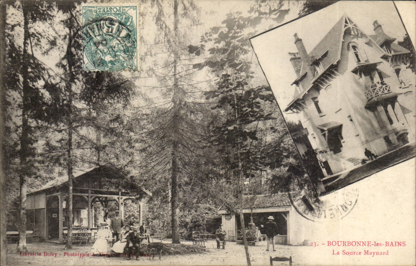 Bourbonne-les-Bains — La Source Maynard — Librairie Duley, Phototypie A. Neyveaux et Cie