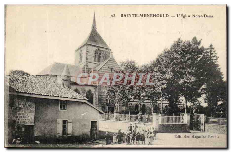 L'argonne Sainte menehould L'eglise Notre Dame (enfants)