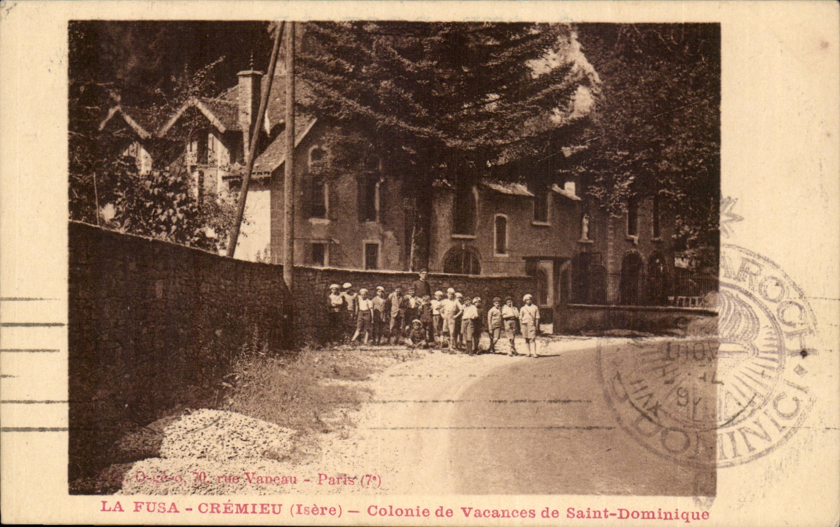 La Fusa - Crémieu (Isère) — Colonie de Vacances de Saint-Dominique — éditeur Dominici