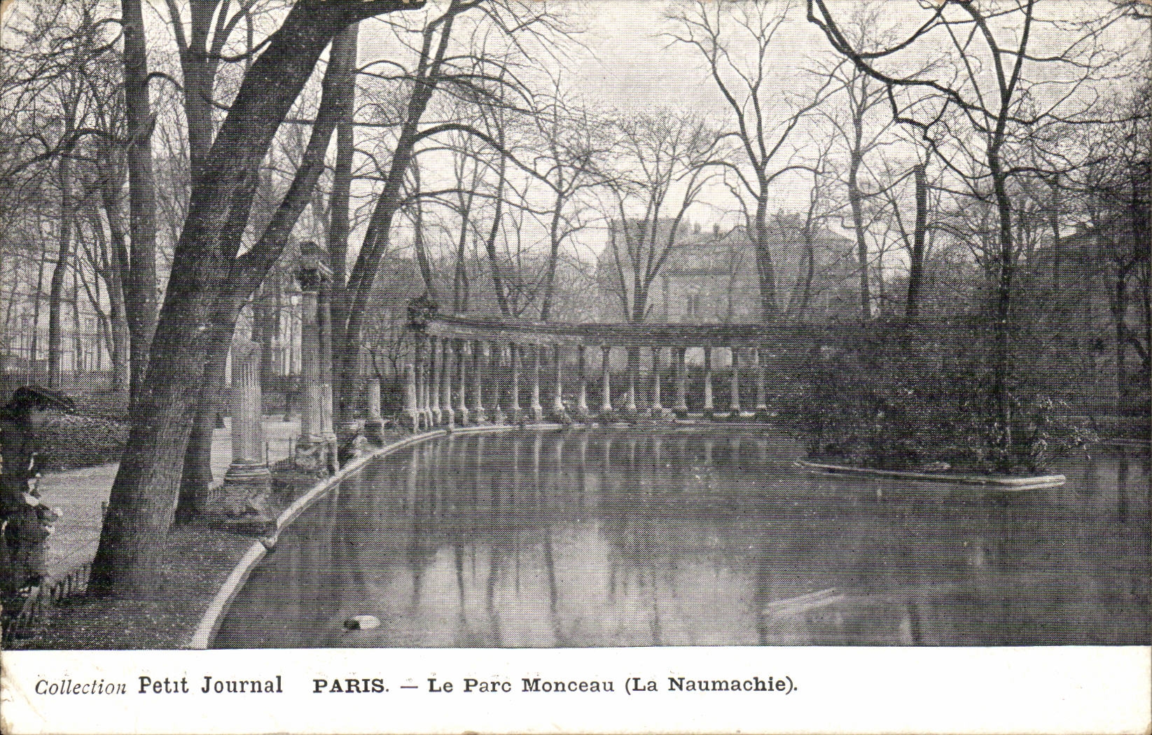 Paris CPA Le parc Monceau (La Naumachie)