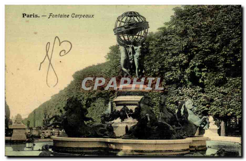 Paris CPA Fontaine Carpeaux (Luxembourg)