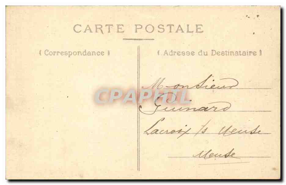 Paris CPA Fontaine Carpeaux (Luxembourg) — Rückseite