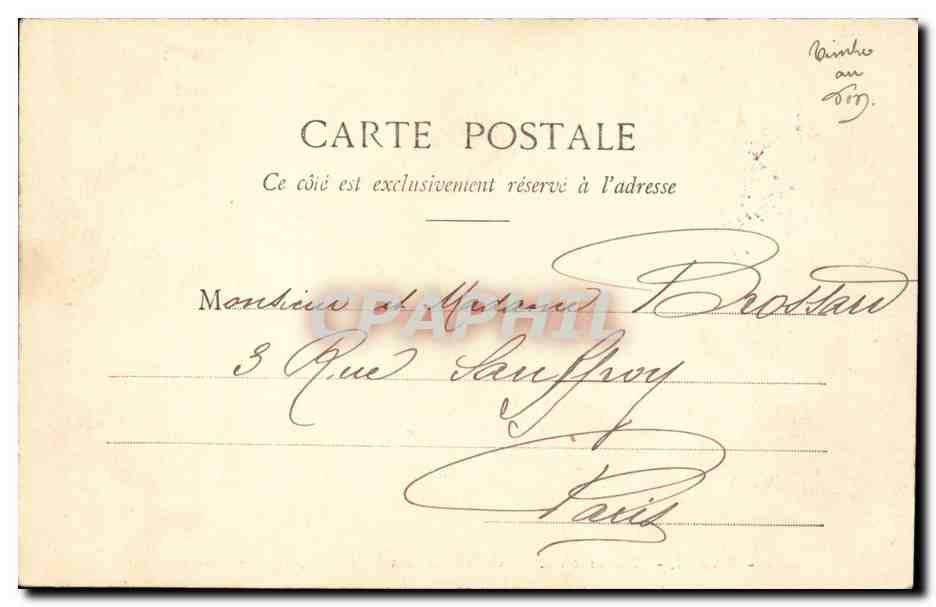 Paris CPA Mairie du 15eme (Vaugirard Rue peclet) — Rückseite