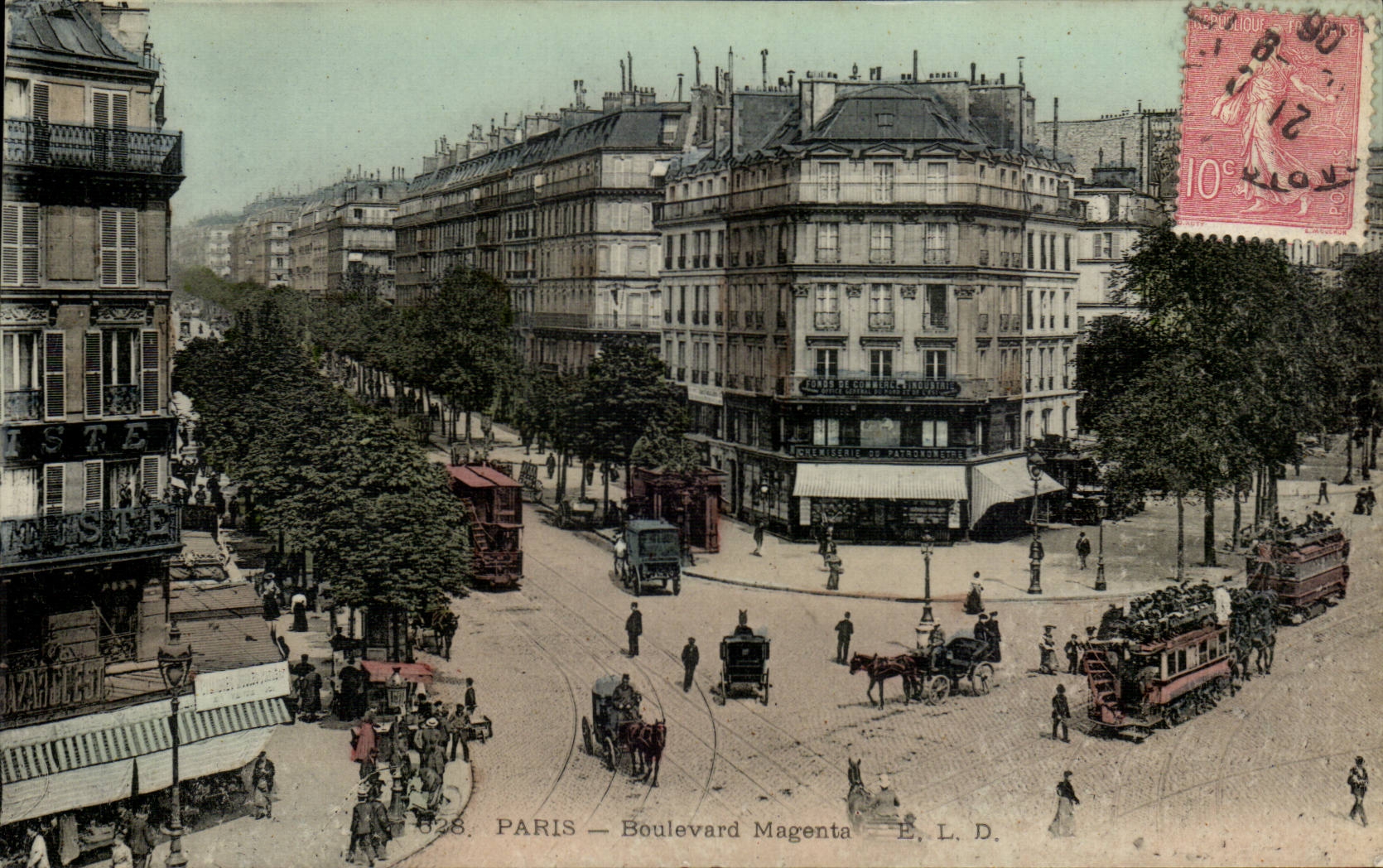 Paris CPA Boulevard Magenta 