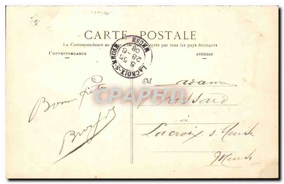 Paris CPA Rue Galilee Avenue Marceau et rue Newton — Rückseite